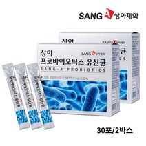 상아제약 프로바이오틱스 유산균 분말 혼합유산균 어린이 온가족 유산균 스틱, 2박스