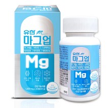 유한m 마그업 60정 눈밑떨림 마그네슘영양제 비타민B 마그네슘350, 60정X2병