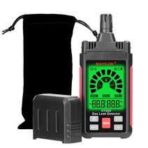 일산화탄소 공기질 측정기 4 in 1 다중 가스 감지기 O2 H2S CO LEL 산소 황화수소 가연성 누출, 01 Black