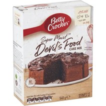 베티크로커 데블스 푸드 케이크 케이크 믹스 540g Betty Crocker Devils Food Cake Cake Mix, 1팩