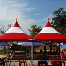 몽골텐트국산 5X4지붕백관골조, 백청백