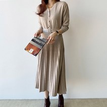 리더스타 당일발송 여성원피스 기본핏 원피스 니트원피스 니트 긴팔 롱원피스