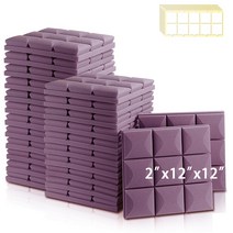 방음보드 흡음 차음 패드 어쿠스틱 폼 6/12/24Pcs 방음 음악 스튜디오 벽 처리 홈 장식, [03] 24 Pcs, [04] MGT-Purple, [02] High Density, MGT-Purple