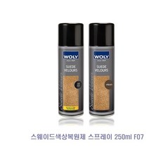 [P1G] 스웨이드 색상 복원제 스프레이 250ml 분사형 5종 / 신발 에나멜 광택제 누벅 클리너 보호제 크리너 가방세탁 보호 얼룩제거 다기능 의류 오염 ( P1G / 559987EA ), 라이트브라운