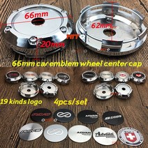 4개 66MM 66CM 휠 센터 캡 림 커버 OZ VOSSEN VOLK ADVAN ENKEI HRE SPOON RAYS ADVANTI LOGO, oz silver red