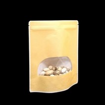 반달창 지퍼스탠드 봉투 살구 17X25cm 밑9cm 100매