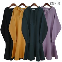 쏘르티에 기모 후드 롱원피스 빅사이즈까지 가슴둘레 120~ 4xl 신상특가 얼리버드 / 임부복 /