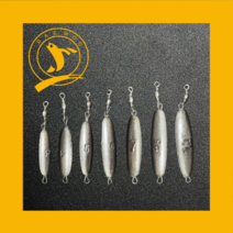 [대우조구사] 순정납 도래추 맨도래추 0.8호부터 10호 [낚시추 공장 직배송], (7호. 25.5g) 23개