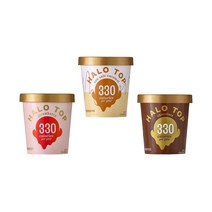 헤일로탑 아이스크림 3개 딸기x1 + 초코x1 + 씨솔트 카라멜x1