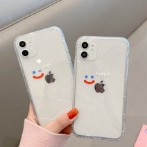 2퍼센트 스마일 해피나이스 베이직 아이폰 젤리 케이스, 아이폰7_아이폰8_SE2호환:나이스