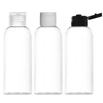 원터치캡용기 30ml 50ml 60ml 75ml 80ml 100ml 똑딱이공병 어매니티공병, 1개, 80ml투명용기 흰색캡