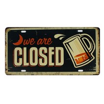 Welcome Beer Zone 금속 주석 기호 벽 레트로 바 카페 숍 펍 차고 커피 홈 아트 빈티지 장식 30X15CM CH-0145, CH-0153