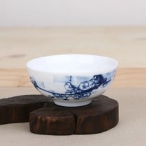 청화백자 매화문 찻잔 다도잔, 네이처 본상품선택