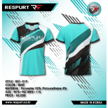 리스퍼트 RST019 경기용 티셔츠 여성배드민턴의류