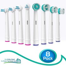 교체용 칫솔모 Oral B 치간 교정 전동 칫솔 헤드 구강 전문 교정용 교체 브러시, 한개옵션0