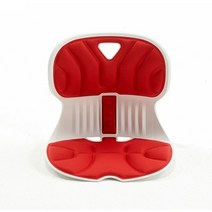 콤비체어 와이더 허리 체형 보호 커브 기능성 좌식 바른 자세 교정 의자, 와이드(단품), 레드