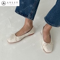 [애슬릿] 데일리 코디 여성 스퀘어 토 리본 플랫 슈즈 (9681384)