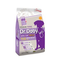 Dr.Doby 닥터도비 스킨앤코트 피부모질 전견용 사료 2kg x 1개 초특가