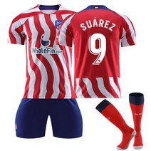 2223 아틀레티코 마드리드 홈 8번 글레즈만 유니폼 세트 7번 릭스 양말 코레아 축구복, 9번 양말 달고.