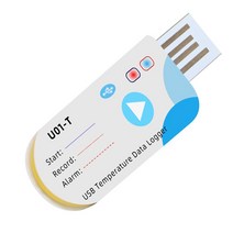 자기온습도기록계 온습도 기록용지 기록지 고정밀 디지털 온도 데이터 로거 USB 창고 저장 냉장 수송 실험실용 747EA 4, 01 Beige
