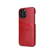 HAZARA 케이스 for iPhone 15 Pro Max/15 Plus/15 Pro/15 오일 왁스 가죽 커버 카드 슬롯 슬림 그립 그레이 6.1