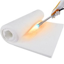 Lyrufexon 세라믹 섬유 단열재 2피스 61 x 40.9 2.5cm24 15.7 1인치 두께 2600F 내화성 단열 담요 목재 스토브 배플 벽난로 펠렛 굴뚝 보일러 피자 오븐, L-60 * 24 * 1 in/1 Piece