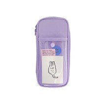 초여름 클리어 포켓 펜슬파우치, LAVENDER