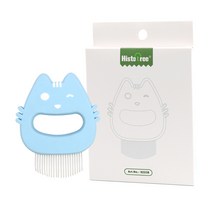 검빅스 반려동물 죽은 털 엉킨 털 제거 브러쉬 빗, 1개, 블루