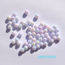 Beads만들기 DIY 재료 쥬얼리 액세서리 8MM 멀티 컬러 도금 아크릴 ABS 진주 비즈 모조 쉘 스페이서 팔찌 제작 부서 100 개, [01] 8mm, [08] pink blue