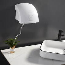 손 건조기 자동 감지 가정용 소형 화장실 드라이어 손 건조기 화장실 드라이어 손 건조기, 엔젤 화이트 싱글 히트