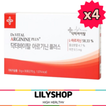 닥터바이탈 아르기닌 플러스 홍삼 아연, 9g, 4개