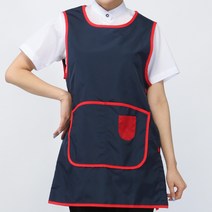 웰컴가운 큰주머니 곤색 원피스 앞치마 AE305, 1개, AE305_곤색_S