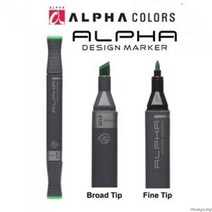 알파 디자인 마카 리필 잉크 30ml, G132 Lime Punch