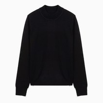 [메종마틴마르지엘라] [명품]23SS 백스티치 블랙 여성 울 니트 SI0HA0005 S1