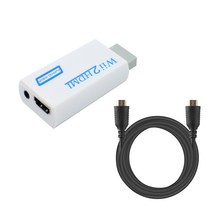 닌텐도 위 컨버터 전용 TV 변환 젠더 Wii to HDMI 연결 케이블 포함, 1