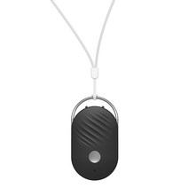 초음파과일세척기 휴대용채소세척기 USB 휴대용 미니 음이온 공기 청정기 200mAh 충전식 행잉 넥 연기 제, 02 black