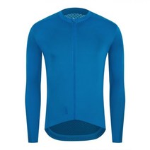 YKYWBIKE 가을 프로 팀 블랙 긴 소매 저지 레이스 사이클링 자전거 의류 이탈리아 메쉬 패브릭 슬리브, L