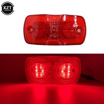 카라반트레일러 최신 12V 24V 12 LED 자동차 트럭 테일 라이트 미등 후면 정지 브레이크 신호 표시기 캠핑 트레일러 캐러밴 밴 167737, 빨간
