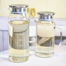 세척이 편리한 내열 유리 냉장고 물병 육수통 1.2리터 1.6리터, 1.6리터_대