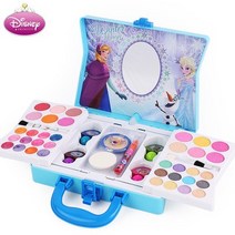 어린이화장품 7살여자아이선물 어린이화장대, 엘사 메이크업 박스, 화장세트본품+서비스브러쉬+인형