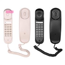 빈티지 엔틱 레트로 옛날 다이얼 클래식 전화기 벽걸이 책상 유선 홈 오피 Esyuse 증정, 검정