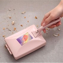 침대 소파 머리카락 반려견털 핸드청소기 쓰레받기 마대 전기없이 기숙사 원룸 책상, 더블휠브러쉬 핸드청소기(색상랜덤)