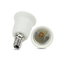 E14 E27 어댑터 소켓 홀더 변환기 E27베이스 내화 난연 재료 LED 전구 램프, 기본