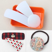 [펠트친구] 플라스틱프레임(4개) / 헤어 악세사리 핀 만들기 꾸미기 부자재 공예 diy, 원형(3.5cm)