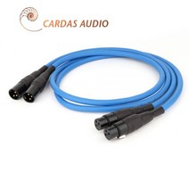 [해외]CARDAS 클리어 라이트 XLR 밸런스 케이블 3Pin XLR 플러그 앰프 CD DVD 플레이어 상호 연결 오디오 케이블, XLR 남성 -XLR 여성, 0.75m