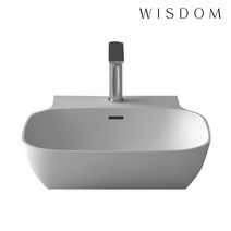 WD - 38702/탑볼세면기/액상아크릴/세면대/WISDOM/아이스톤/iStone/WD38702, 무타공, 미포함, 1개