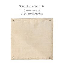 캠핑 내화 천 난연 단열 매트 담요 유리 코팅 단열 패드 야외 피크닉 바베큐, 100x100cm