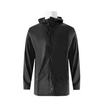 [레인스] 22FW 12010 BLACK 블랙 후드 레인 자켓