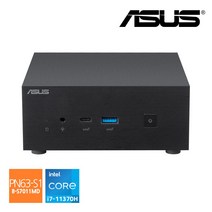 에이수스 ASUS PN63 미니PC 인텔 i7-11370H 데스크탑 베어본PC 초소형 컴퓨터, 4GB, 기본