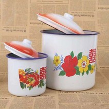 탱크 빈티지 에나멜 80년 대로 찻잔 항아리 로퍼 용량 법랑머그컵, T02-7cm 상자도 뚜껑도 없다